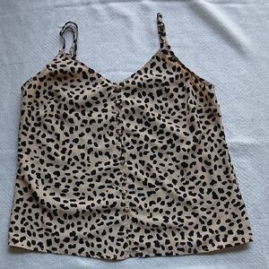 Sanctuary Tan and Black Leopard Camisole